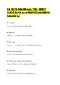 PA STATE BOARD NAIL TECH STUDY&NewLine;GUIDE BANK 2026 VERIFIED SOLUTIONS&NewLine;GRADED A&plus;