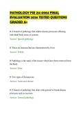 PATHOLOGY FSE 214 0904 FINAL&NewLine;EVALUATION 2026 TESTED QUESTIONS&NewLine;GRADED A&plus;