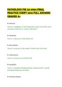 PATHOLOGY FSE 214 0904 FINAL&NewLine;PRACTICE SCRIPT 2026 FULL ANSWERS&NewLine;GRADED A&plus;