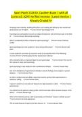 Sport Psych 3336 Dr&period; Cauthen Exam 1 with all Correct & 100&percnt; Verified Answers &vert;Latest Version &vert;Already Graded A&plus;