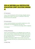 PCN-107 MIDTERM 2026 CERTIFICATION&NewLine;EVALUATION SCRIPT SOLUTIONS GRADED&NewLine;A&plus;