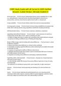 CMPC Study Guide with all Correct & 100&percnt; Verified Answers &vert;Latest Version &vert;Already Graded A&plus;