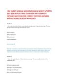 HESI RN EXIT EXAM ACCURATE PRACTICE EXAM WITH ALL POSSIBLE APPROVED WELL ELABORATED PRACTICE QUESTIONS AND 100&percnt; CORRECT VERIFIED ANSWERS WITH DETAILED RATIONALES PLUS EXPERT ANSWER KEY &lpar;100&percnt; CORRECT VERIFIED SOLUTIONS&rpar; 2026-2027 CURRENTLY UPDATED VERSION 