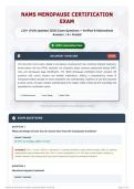 NAMs Menopause Certification Exam 120&plus; &lpar;Fully Updated 2026&rpar; Exam Questions &plus; Verified & Rationalized Answers   A&plus; Graded
