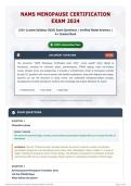 NAMS Menopause Certification Exam 2024 210&plus; &lpar;Latest Syllabus 2026&rpar; Exam Questions   Verified Model Answers   A&plus; Graded Bank