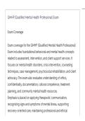 QMHP &lpar;Qualified Mental Health Professional&rpar;  ACTUAL EXAM LATEST UPDATE THIS YEAR QUESTIONS AN DETAILED ANSWERS