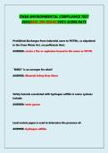 CWEA ENVIRONMENTAL COMPLIANCE TEST 2026&vert;REAL 300 QS&AS&vert;100&percnt; SCORE RATE&NewLine;&NewLine;