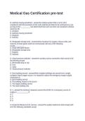 Medical Gas Certification pre-test&period; Questions with Solutions
