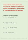 NUR155 EXAM&sol; MOST RECENT EXAM ACTUAL &NewLine;COMPLETE REAL EXAM QUESTIONS AND CORRECT &NewLine;ANSWERS &lpar;VERIFIED ANSWERS&rpar; ALREADY GRADED &NewLine;A&plus; &vert; GUARANTEED SUCCESS&excl;&excl; JUST RELEASED&excl;&excl;