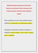 WGU E010 Objective Assessment Final Exam &NewLine;Questions And Answers Practice Questions with &NewLine;Solutions Newest &vert; Already Graded A&plus;&vert;Newest &NewLine;update&excl;&excl; 