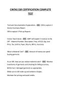CINTAS SSR CERTIFICATION COMPLETE TEST 
