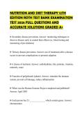 NUTRITION&lowbar;AND&lowbar;DIET&lowbar;THERAPY&lowbar;12TH&lowbar;EDITION&lowbar;ROTH&lowbar;TEST&lowbar;BANK&lowbar;EXAMINATION