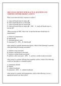  &NewLine; &NewLine;MDC2 EXAM 1 REVIEW WITH 50 ACTUAL QUESTIONS AND &NewLine;VERIFIED ANSWERS 2026&sol;2027 LATEST&excl;&excl;&excl; 