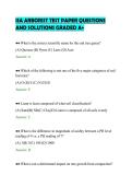 ISA ARBORIST TEST PAPER QUESTIONS&NewLine;AND SOLUTIONS GRADED A&plus;
