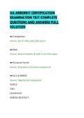 ISA ARBORIST CERTIFICATION&NewLine;EXAMINATION TEST COMPLETE&NewLine;QUESTIONS AND ANSWERS FULL&NewLine;SOLUTION&NewLine;