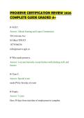 PROSERVE CERTIFICATION REVIEW 2026&NewLine;COMPLETE GUIDE GRADED A&plus;