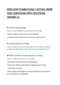 ISQS 3344 FLAMM EXAM 2 ACTUAL PAPER&NewLine;2026 QUESTIONS WITH SOLUTIONS&NewLine;GRADED A&plus;