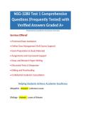 NSG-3280 Test 1 Comprehensive Questions &lpar;Frequently Tested&rpar; with Verified Answers Graded A&plus;