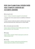 ISQS 3344 FLAMM EXAM 2 REVIEW PAPER&NewLine;2026 COMPLETE QUESTION SET&NewLine;ACCURATE ANSWERS&NewLine;