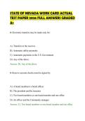 STATE OF NEVADA WORK CARD ACTUAL&NewLine;TEST PAPER 2026 FULL ANSWERS GRADED&NewLine;A&plus;