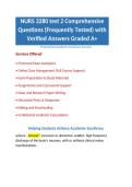 NURS 3280 Advanced Fundamentals Exam 1 with ATI Comprehensive Questions &lpar;Frequently Tested&rpar; with Verified Answers Graded A&plus; Package Deal
