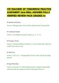 STR TEACHERS OF TOMORROW PRACTICE&NewLine;ASSESSMENT 2026 REAL ANSWERS FULLY&NewLine;VERIFIED REVIEW PACK GRADED A&plus;