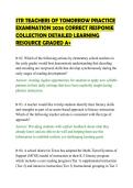 STR TEACHERS OF TOMORROW PRACTICE&NewLine;EXAMINATION 2026 CORRECT RESPONSE&NewLine;COLLECTION DETAILED LEARNING&NewLine;RESOURCE GRADED A&plus;