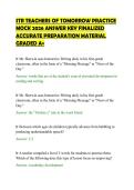 STR TEACHERS OF TOMORROW PRACTICE&NewLine;MOCK 2026 ANSWER KEY FINALIZED&NewLine;ACCURATE PREPARATION MATERIAL&NewLine;GRADED A&plus;