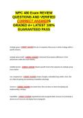 WPC 480 Exam 1 REVIEW QUESTIONS AND VERIFIED CORRECT ANSWERS GRADED A&plus; -LATEST 2026-2027- 100- GUARANTEED PASS&period;docx&NewLine;&NewLine;