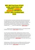WPC 480 Final Exam STUDY GUIDE QUESTIONS AND VERIFIED CORRECT ANSWERS GRADED A&period;docx&NewLine;&NewLine;