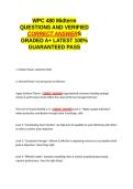 WPC 480 Midterm QUESTIONS AND VERIFIED CORRECT ANSWERS GRADED A&plus; -LATEST 2026-2027- 100- GUARANTEED PASS&period;docx&NewLine;&NewLine;