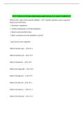 FCCS Review Exam Questions and Answers Latest Graded A&plus;
