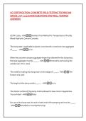 ACI CERTIFICATION- CONCRETE FIELD-TESTING TECHNICIAN &NewLine;GRADE 1 CP-1 &lpar;12&rpar; EXAM QUESTIONS AND WELL VERIFIED &NewLine;ANSWERS&NewLine;&NewLine;
