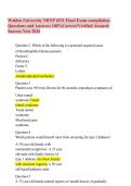 Walden University NRNP 6531 Final Exam compilation Questions and Answers 100&percnt;Correct&sol;Verified Assured Success New 2026