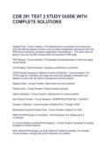 COB 291 TEST 2 STUDY GUIDE WITH COMPLETE SOLUTIONS