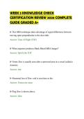 WEEK 3 KNOWLEDGE CHECK&NewLine;CERTIFICATION REVIEW 2026 COMPLETE&NewLine;GUIDE GRADED A&plus;