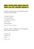 WEEK 3 KNOWLEDGE CHECK PRACTICE&NewLine;SCRIPT 2026 FULL ANSWERS GRADED A&plus;