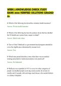 WEEK 3 KNOWLEDGE CHECK STUDY&NewLine;BANK 2026 VERIFIED SOLUTIONS GRADED&NewLine;A&plus;
