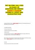 PMT 360 PPBE&comma; DAS&comma; JCIDS &lpar;on Exams 1-4&rpar; EXAM QUESTIONS AND VERIFIED CORRECT ANSWERS GRADED A&plus; -LATEST 2026-2027- 100- GUARANTEED PASS&period;docx&NewLine;&NewLine;
