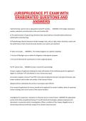 Jurisprudence PT Exam &ndash; Elaborated Questions and Answers Complete Review Material