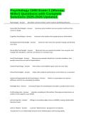 Psychology 1000 Exam 1 &lpar;Mizzou-Miller&rpar; Questions with Complete Solutions 2025-2026 Updated&period;