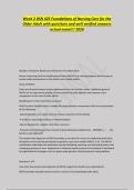 Week 2 BSN 425 Foundations of Nursing Care for the&NewLine;Older Adult with questions and well verified answers&NewLine;actual exam&excl;&excl;&excl; 2026