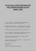 NU 110 Exam 2 WITH QUESTIONS AND&NewLine;WELL VERIFIED ANSWERS ACTUAL&NewLine;EXAM &excl;&excl;&excl; 2026