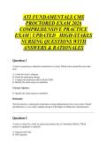 ATI FUNDAMENTALS CMS PROCTORED EXAM 2026 COMPREHENSIVE PRACTICE EXAM &vert; UPDATED   HIGH-STAKES NURSING QUESTIONS WITH ANSWERS & RATIONALES