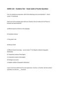 ANHB 1101 &ndash; Evolution Test &ndash; Study Guide & Practice Questions
