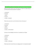 HCA 115 Exam Review Questions and Answers Latest Graded A&plus;