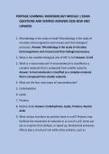 PORTAGE LEARNING&colon; MICROBIOLOGY MODULE 1 EXAM QUESTIONS AND VERIFIED ANSWERS 2026 NEW AND UPDATED