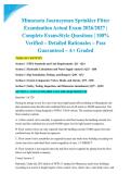 Minnesota Journeyman Sprinkler Fitter Examination Actual Exam 2026&sol;2027 &vert; Complete Exam-Style Questions &vert; 100&percnt; Verified &ndash; Detailed Rationales &ndash; Pass Guaranteed &ndash; A&plus; Graded&NewLine;&NewLine;