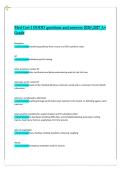 Med Cert 1 DODD Questions and Answers 2026&sol;2027 &vert; A&plus; Grade Study Guide for Medication Certification Preparation