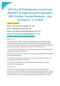 SEVI Test &num;2 Welsh Questions Actual Exam 2026&sol;2027 &vert; Complete Exam-Style Questions &vert; 100&percnt; Verified &ndash; Detailed Rationales &ndash; Pass Guaranteed &ndash; A&plus; Graded&NewLine;&NewLine;